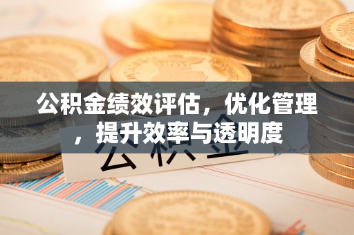 铜仁公积金绩效评估，优化管理，提升效率与透明度