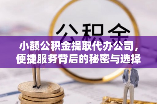 铜仁小额公积金提取代办公司，便捷服务背后的秘密与选择指南